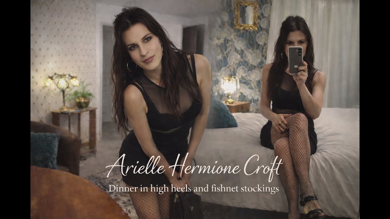 ⭐ Arielle : Wild Trans Beauty 🌺 Dinner in heels and fishnet stockings 👠