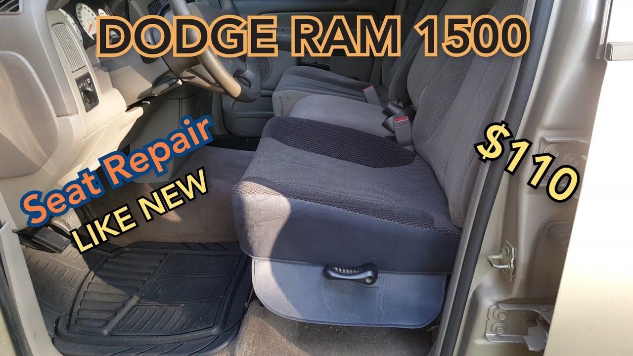 How to replace seat foam cloth & springs in 2002-05 Dodge Ram 1500/seat repair