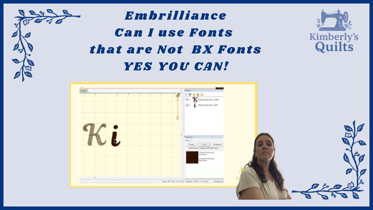 Как я могу использовать свои шрифты в Embrilliance, если они не относятся к типу BX?