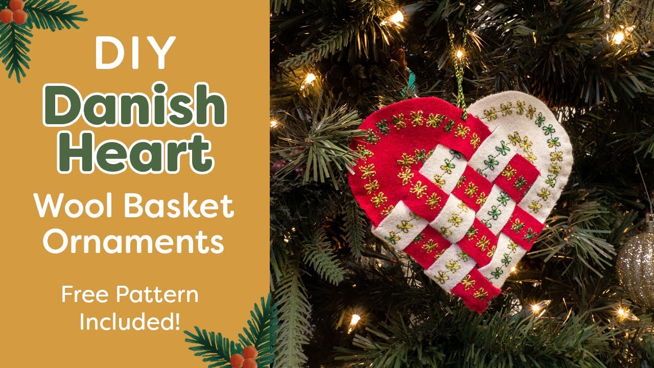 DIY Danish Heart Basket Ornaments🎄