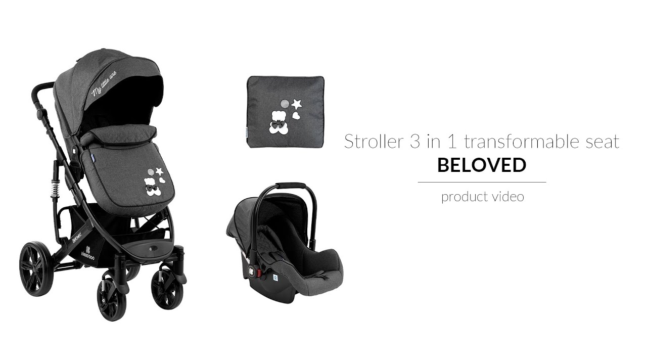 KikkaBoo | Baby stroller BELOVED 3 in 1 transformable seat