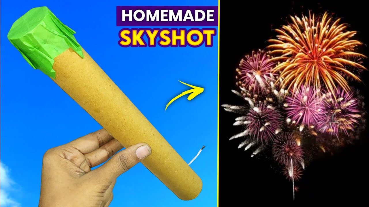 How to make sky shot , BIGGEST skyshot making at home , how to make crackers , crackers experiment