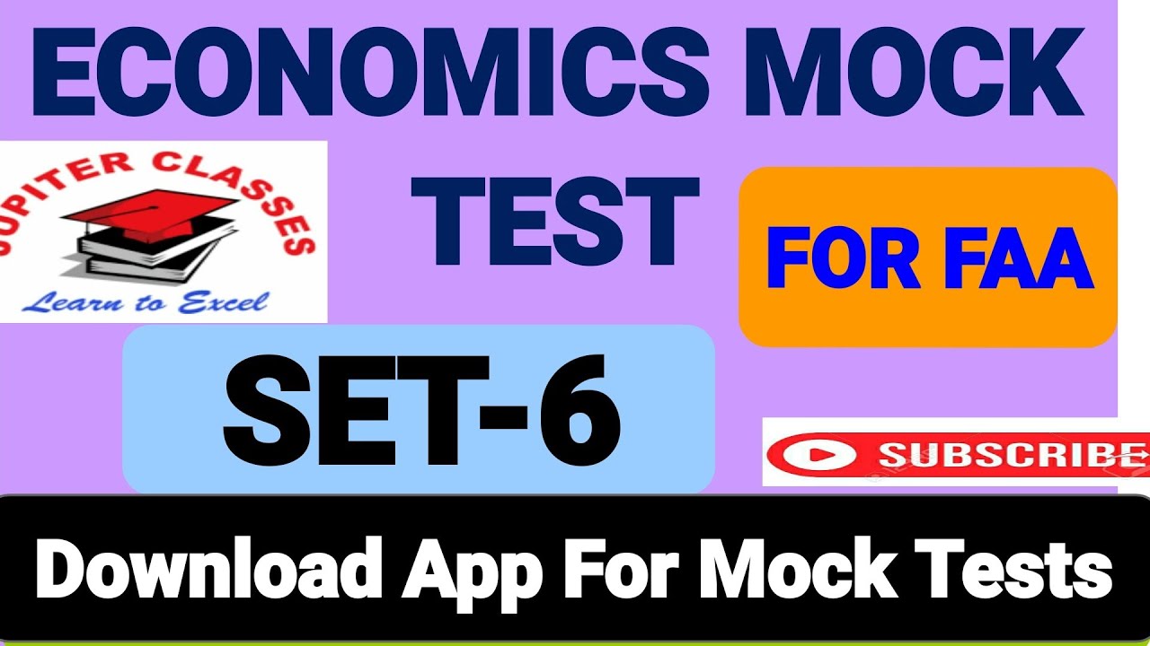 #jkssb#FAA|| ECONOMICS || MOCK TEST- 6|| ELASTICITY OF DEMAND || JKSSB ||FAA