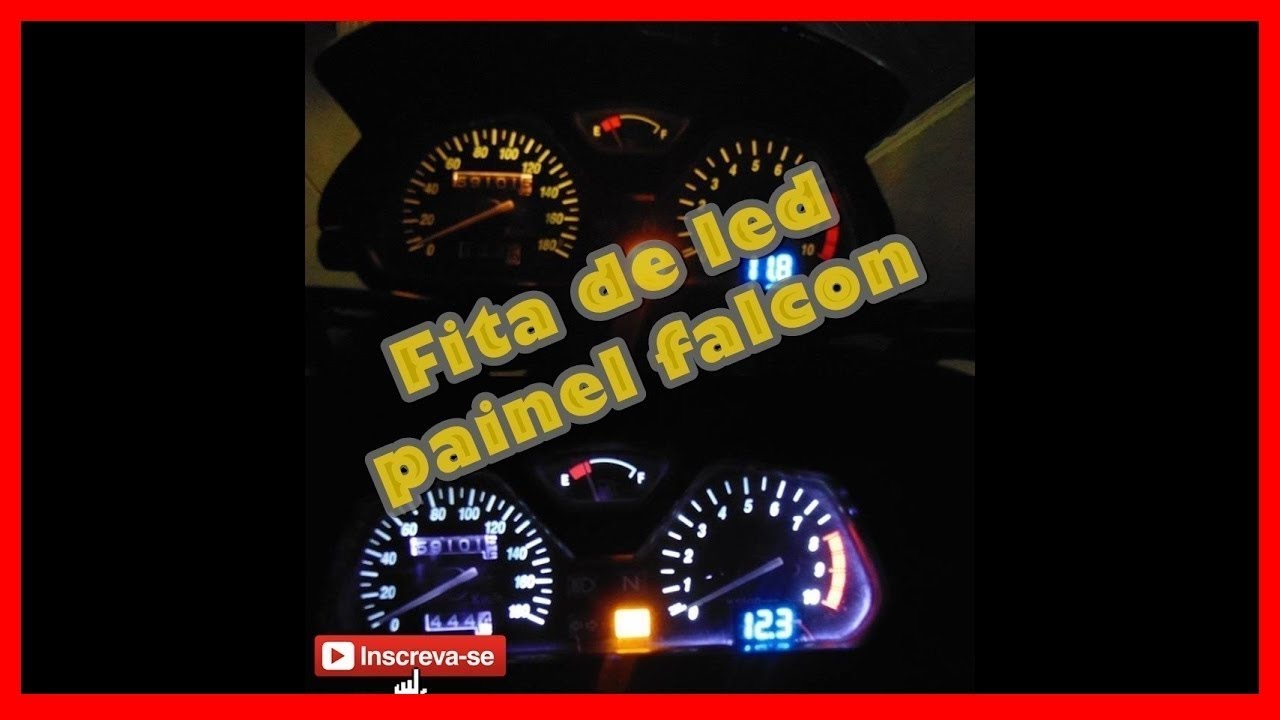 Troca da iluminação do painel honda falcon 400 (fita led)