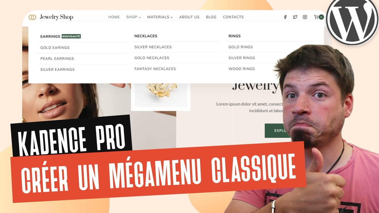 Créons un Mégamenu Classique avec Kadence Pro !