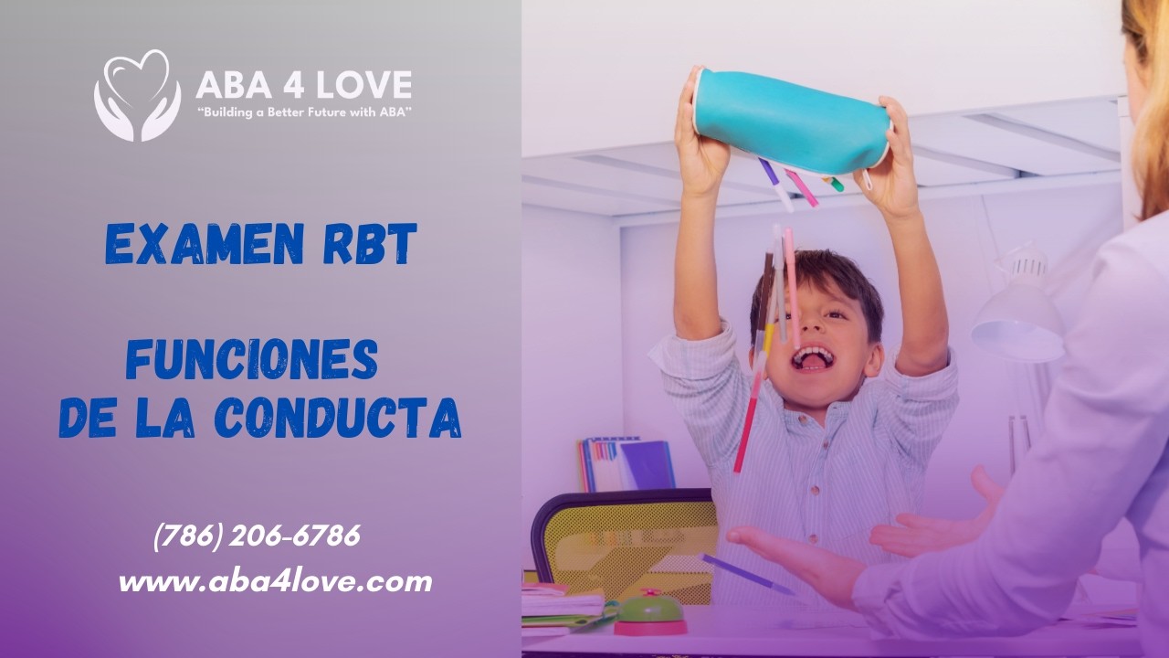 Las 4 Funciones de la Conducta | Examen RBT explicado fácil