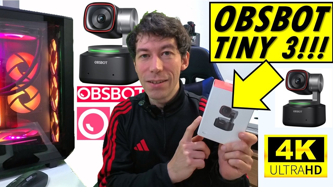 OBSBOT Tiny 3: Веб-камера 4K PTZ, пространственный звук и ИИ. Идеальная конфигурация для творчества!