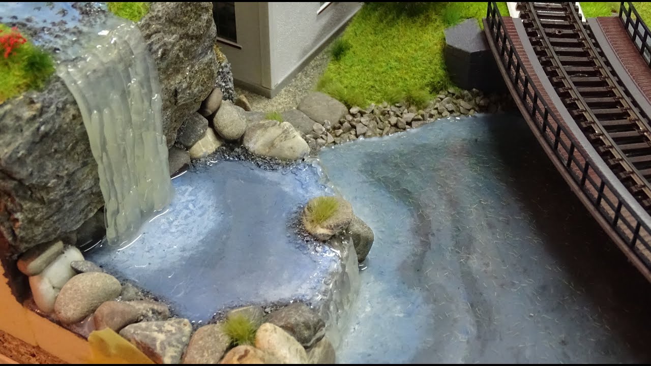 Tutorial: Modellwasser auf der H0 Kleinbahnanlage (von NOCH)