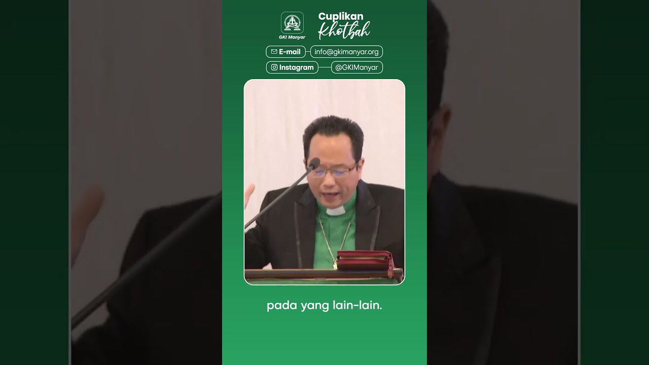 Keadilan Sehari-Hari - Cuplikan Khotbah GKI Manyar 22 Oktober 2023