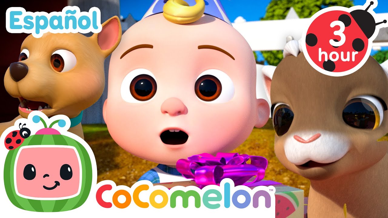 ¡El cumpleaños de JJ en la granja! | CoComelon y los animales 🍉| Dibujos animados para niños
