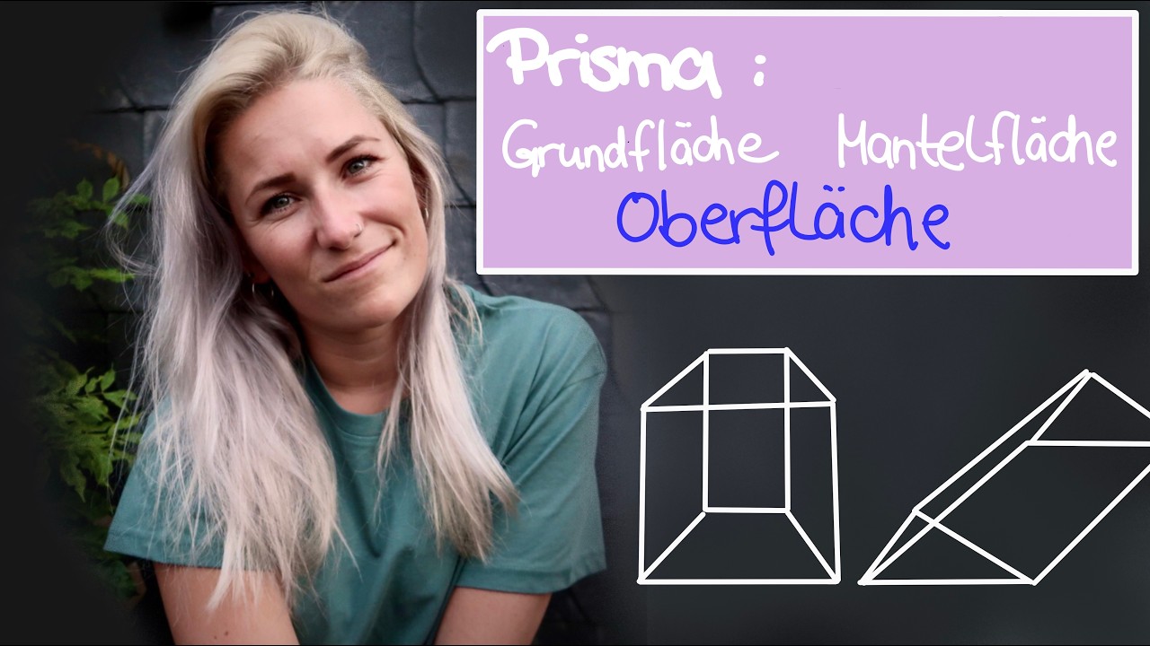 Oberflächeninhalt Prisma in 3 Schritten