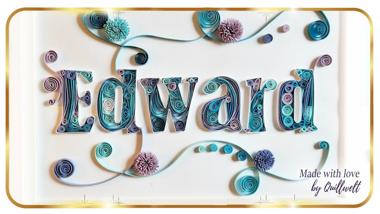 Letter Quilling    Part II