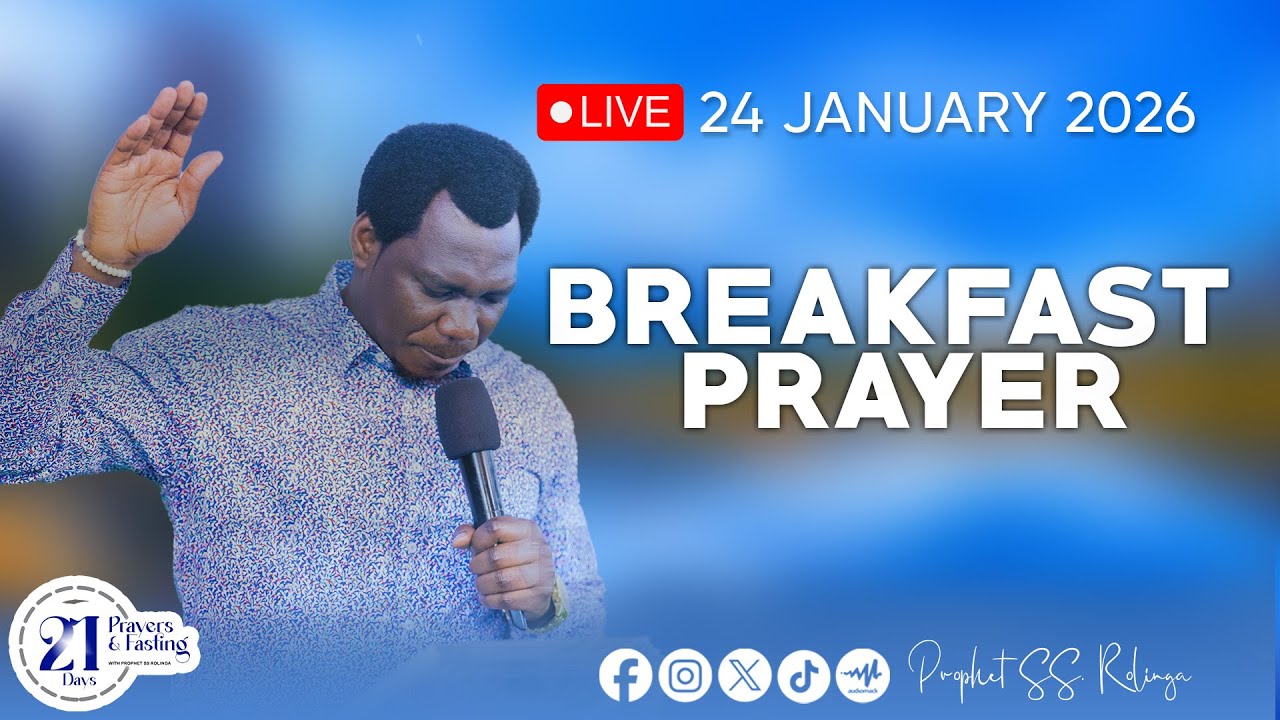 🔴LIVE​​​​​​​​​​​​​​​ MAOMBI YA ASUBUHI, MFUNGO WA SIKU 21 (BREAKFAST PRAYER)  DAY 13 (JAN 24, 2026)