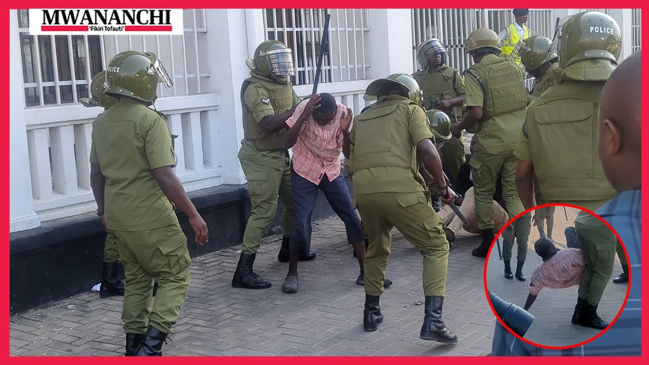 MVUTANO MKALI POLISI WAKIWATAWANYA WAFUASI WA CHADEMA MAHAKAMANI