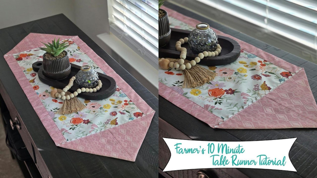Farmer's 10 Minute Table Runner Tutorial! &hearts;
