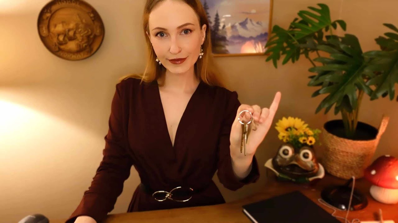 ASMR | Hellig Lund Hotel Check-in🌲 Role-play (you're in Norway) Typing,Writing,Soft Spoken✨️ Part 1~