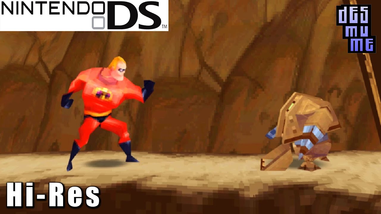 The Incredibles: Rise of the Underminer - Nintendo DS Gameplay High Resolution (DeSmuME)