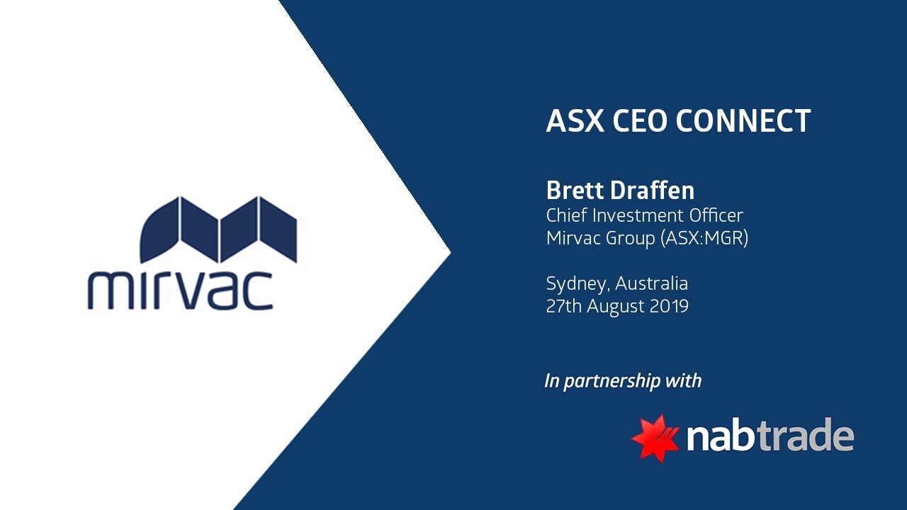 ASX CEO CONNECT - Mirvac Group (ASX:MGR)