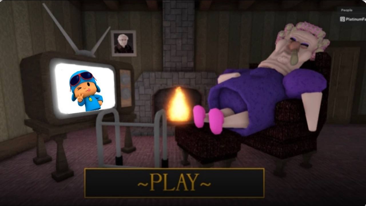 #pocoyo  VS EVIL #GRANNY! 👵😱 (#roblox %$ Escape Adventure):