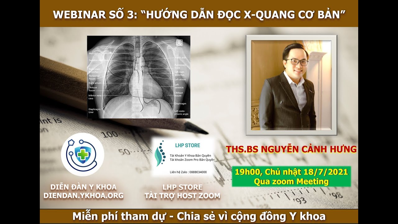 Hướng dẫn đọc X-Quang cơ bản - ThS.BS. Nguyễn Cảnh Hưng - Webinar số 3 - Diễn đàn Y Khoa
