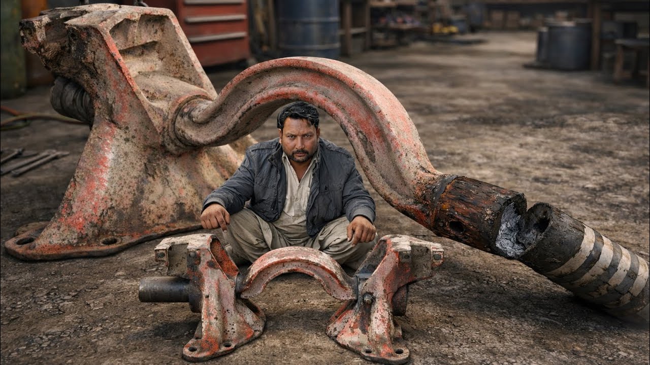 Expert Mechanic at Work: Truck SteeringShaft Successfully Repaired