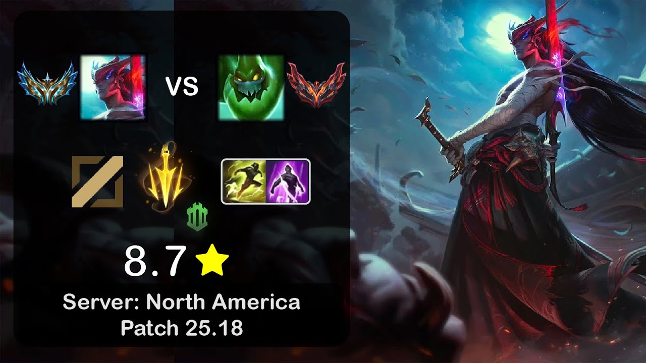 Yone Mid vs Zac - NA Challenger - Patch 25.18