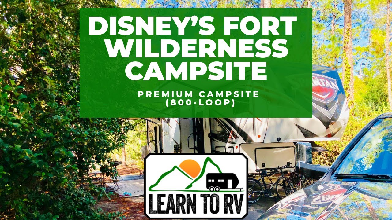 Premium Campsite at Disney’s Fort Wilderness on the 800 loop