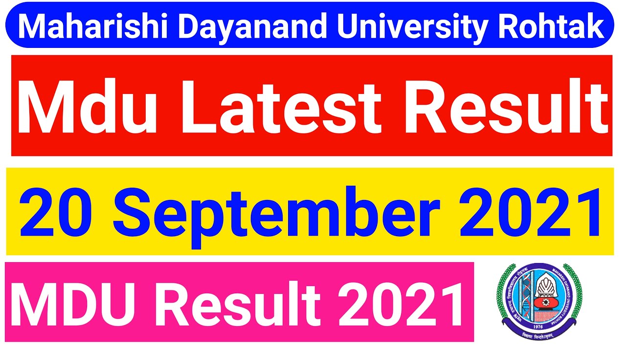 Mdu Latest Result || Mdu result update || mdu result latest news || mdu result update 2021