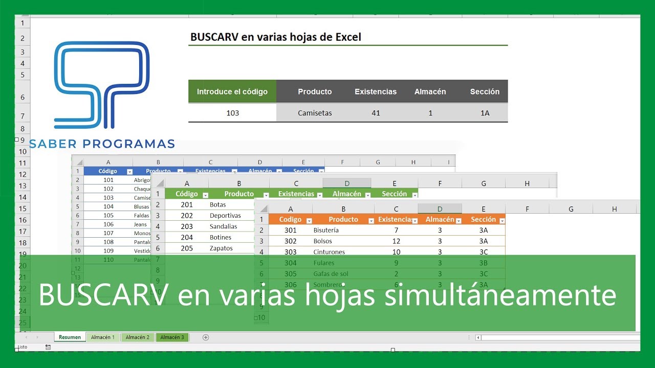 TRUCO 🔎 BUSCAR en VARIAS HOJAS de Excel usando BUSCARV