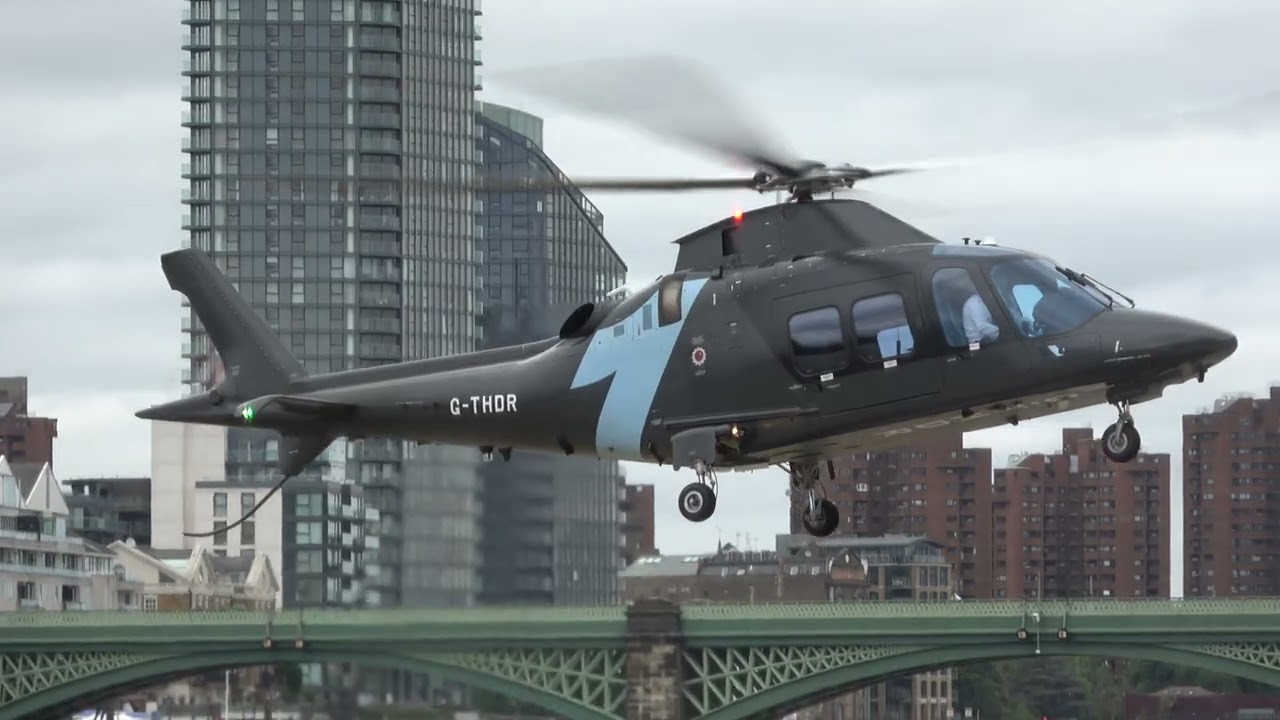 LONDON BATTERSEA HELIPORT 5-7-2025 F1GP QUALIFY SATURDAY - PART 1 - AS355/AW109/AW139.