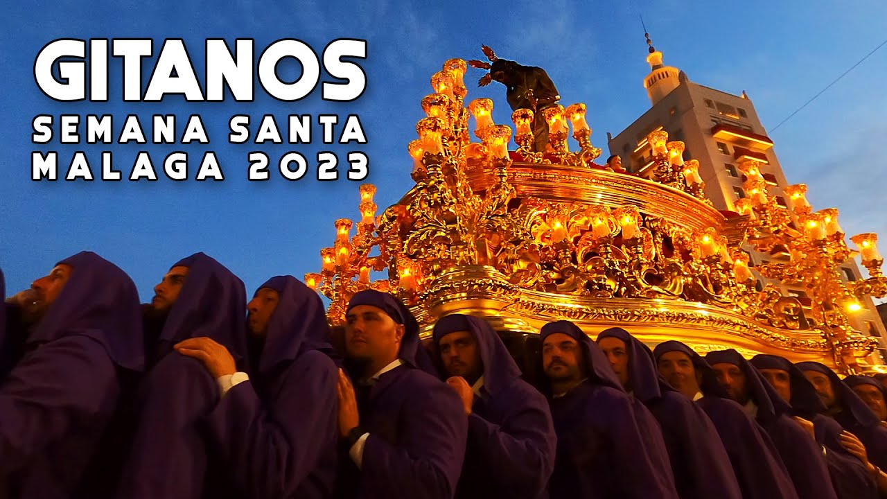 Gitanos | Columna | Procesión Lunes Santo | Semana Santa Málaga 2023 | Holy Week | Malaga Spain [4K]