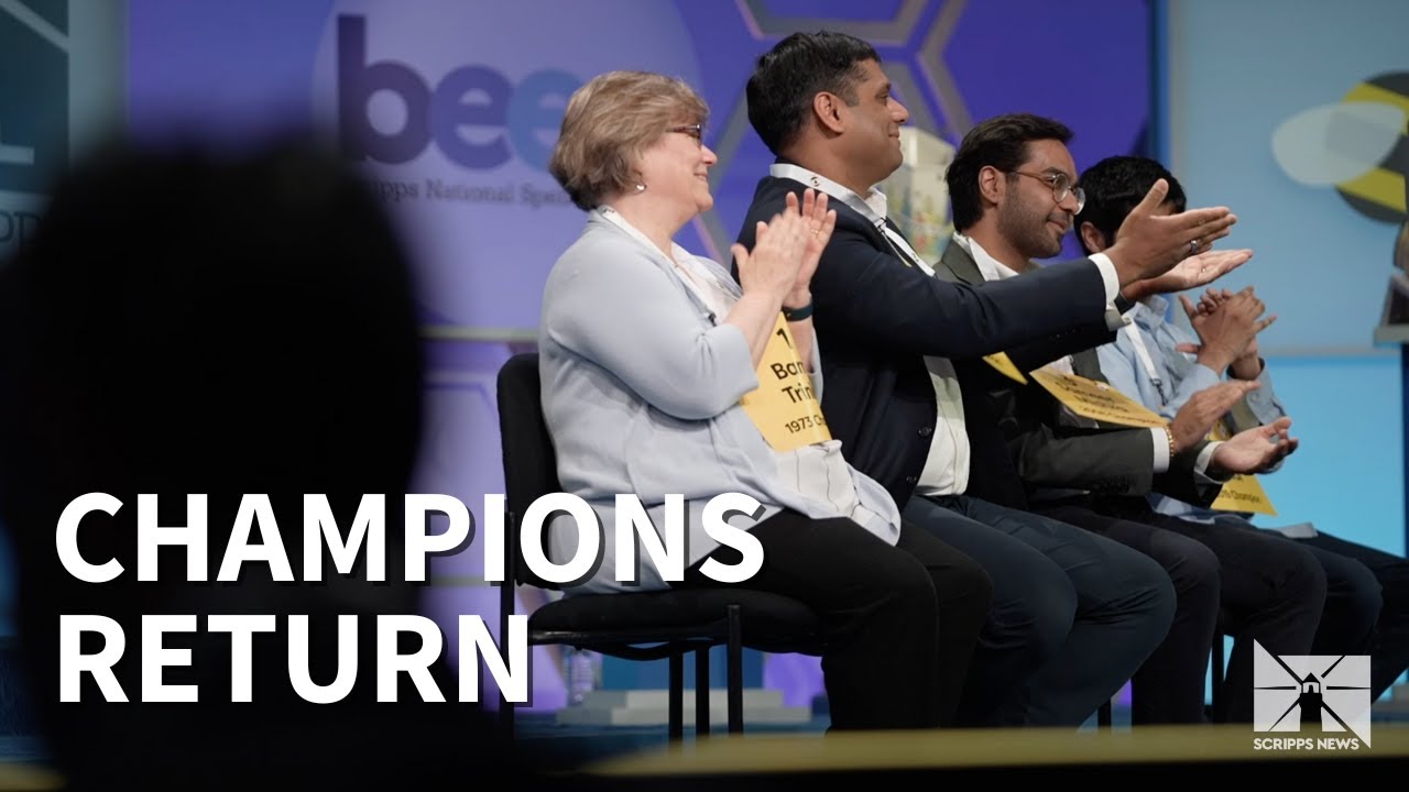 Бывшие чемпионы конкурса Scripps Spelling Bee снова выйдут на сцену.