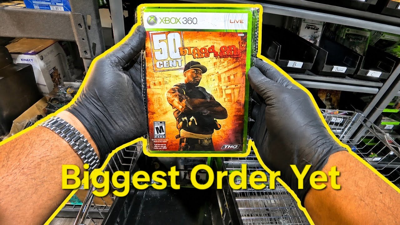 Our BIGGEST Order Yet??? 100 Xbox 360 Games! 📦🎮 (4K ASMR)