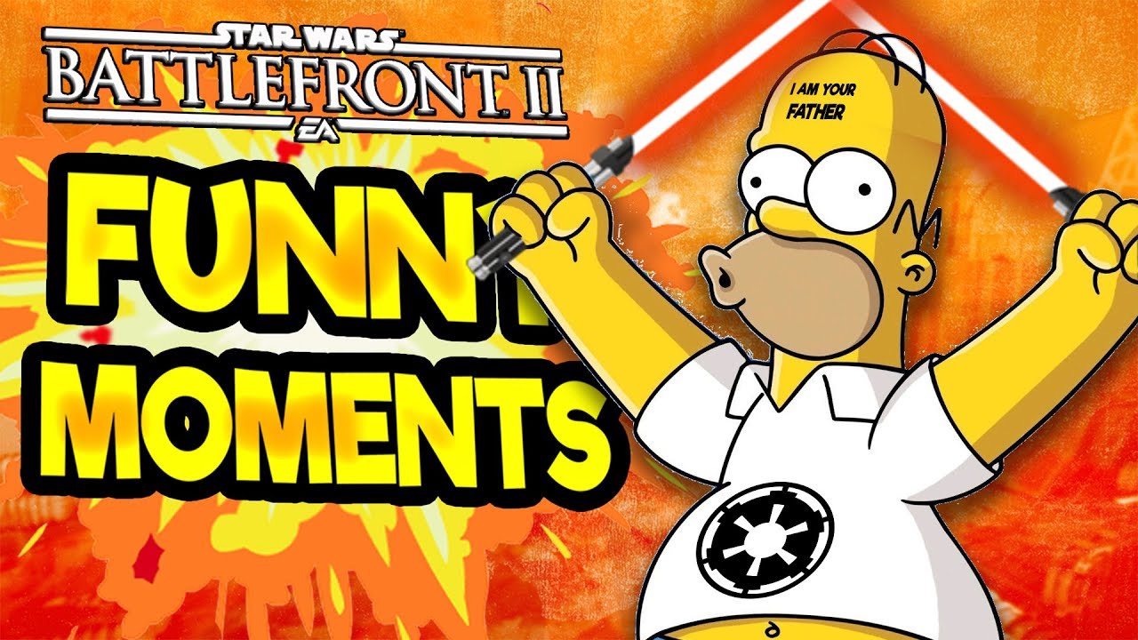 Star Wars Battlefront 2 Funny Moments Montage [FUNTAGE] #23 - Simpsons Special!