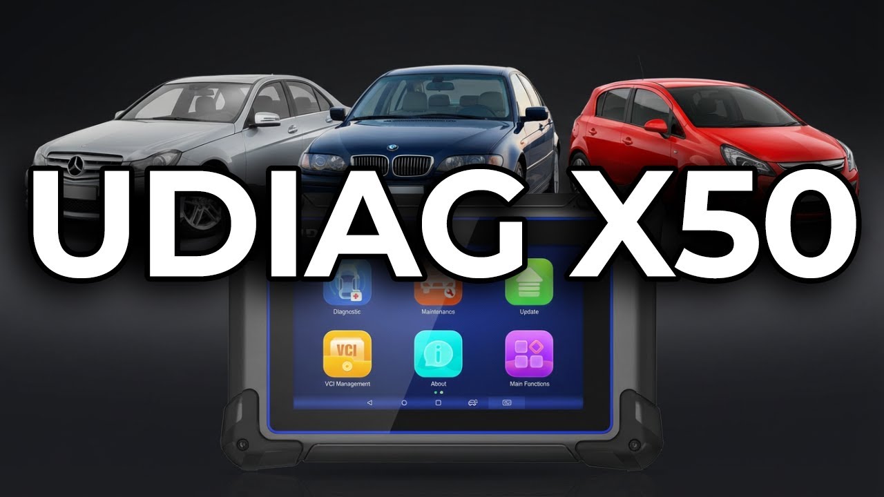 UDIAG X50 - PREZENTACJA TESTERA DIAGNOSTYCZNEGO OBD2 | MERCEDES | BMW | OPEL - RABAT 30%