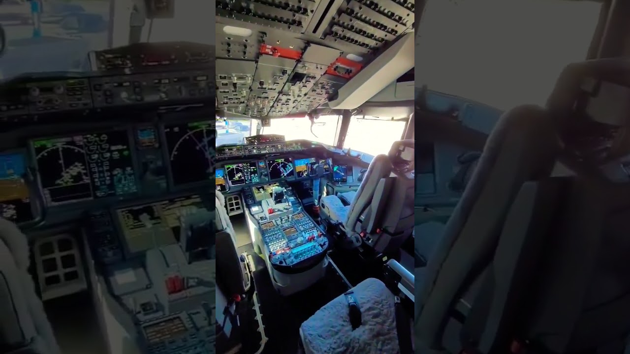 Boeing 777x cockpit. Best place to work. #Avgeek #boeing777 #airplane #cockpit #b777 #view #beauty