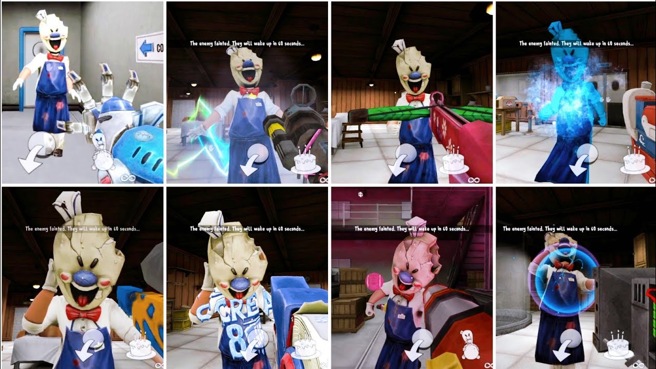 Ice Scream 8 Rod Vs All Weapons In New Update