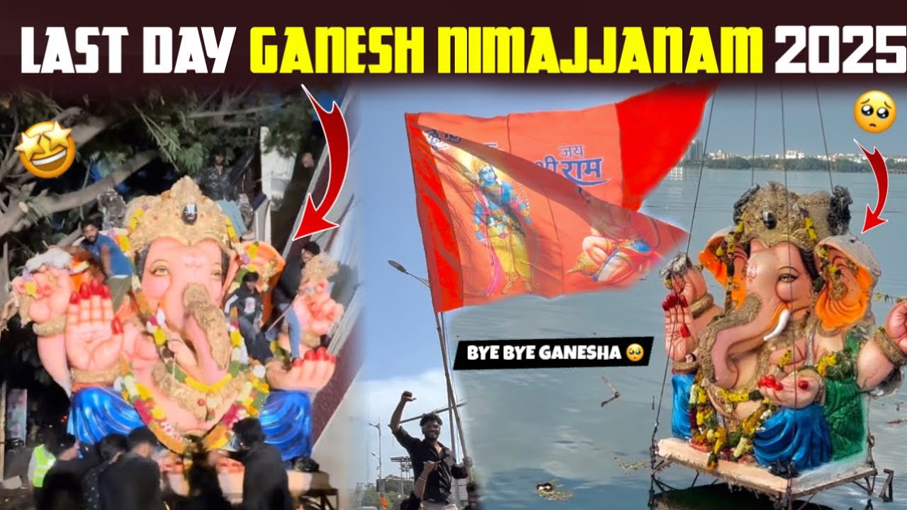 Ganesh nimajjanam last days 😱 | tankband Hyderabad | 🤩