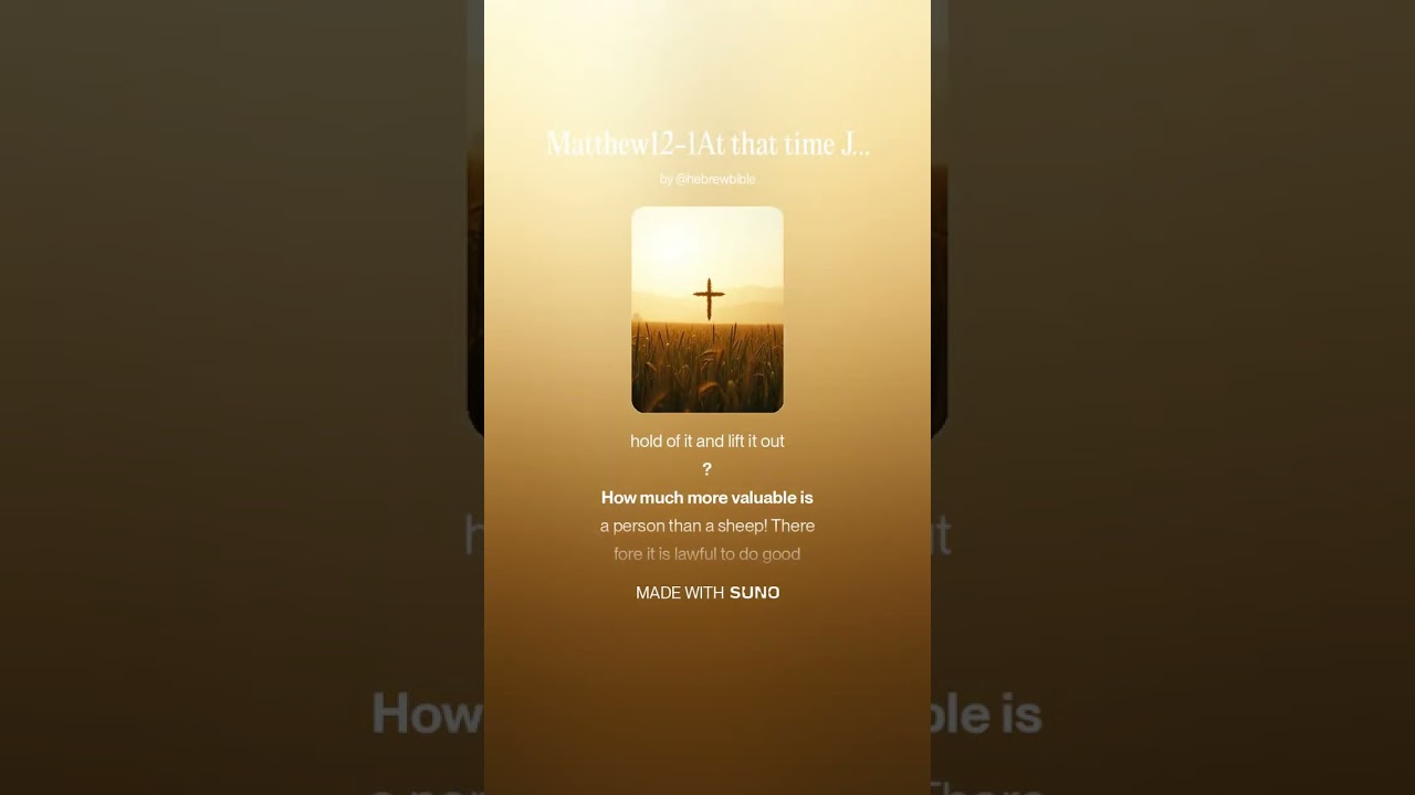 Matthew12 1At that time Jesus went through the grai
