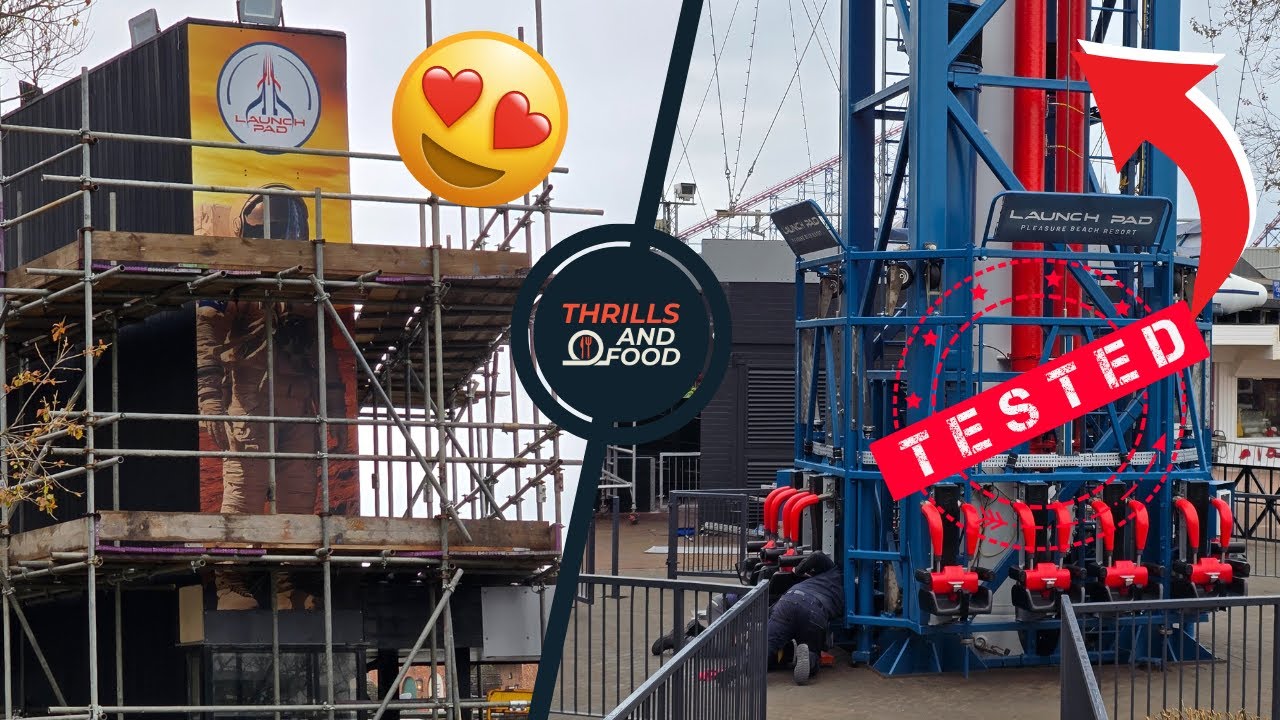 Pleasure Beach Blackpool - LAUNCH PAD TESTING! ...And more construction updates!