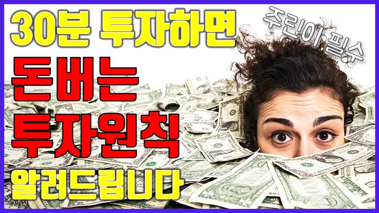30분, 투자로 돈버는 핵심 기초를 설명해 드립니다