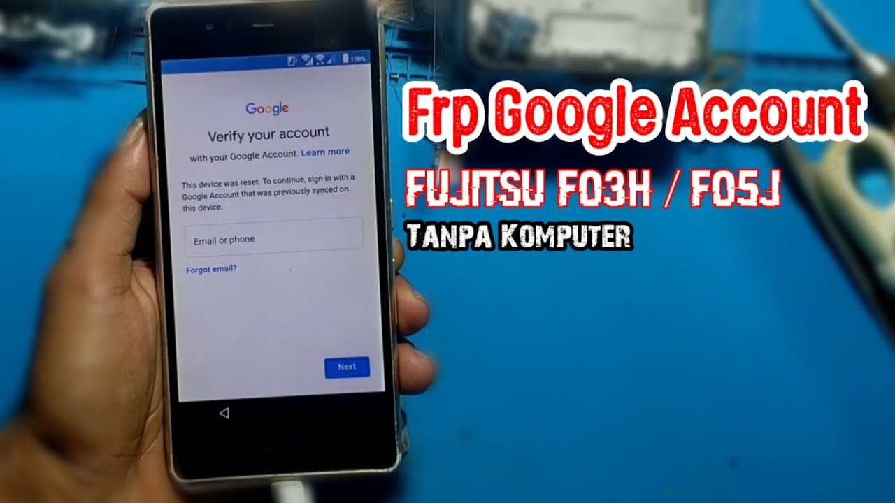 Frp Remove Google Account Fujitsu F03H F05J Docomo | Cara Bypass Reset Tanpa Komputer
