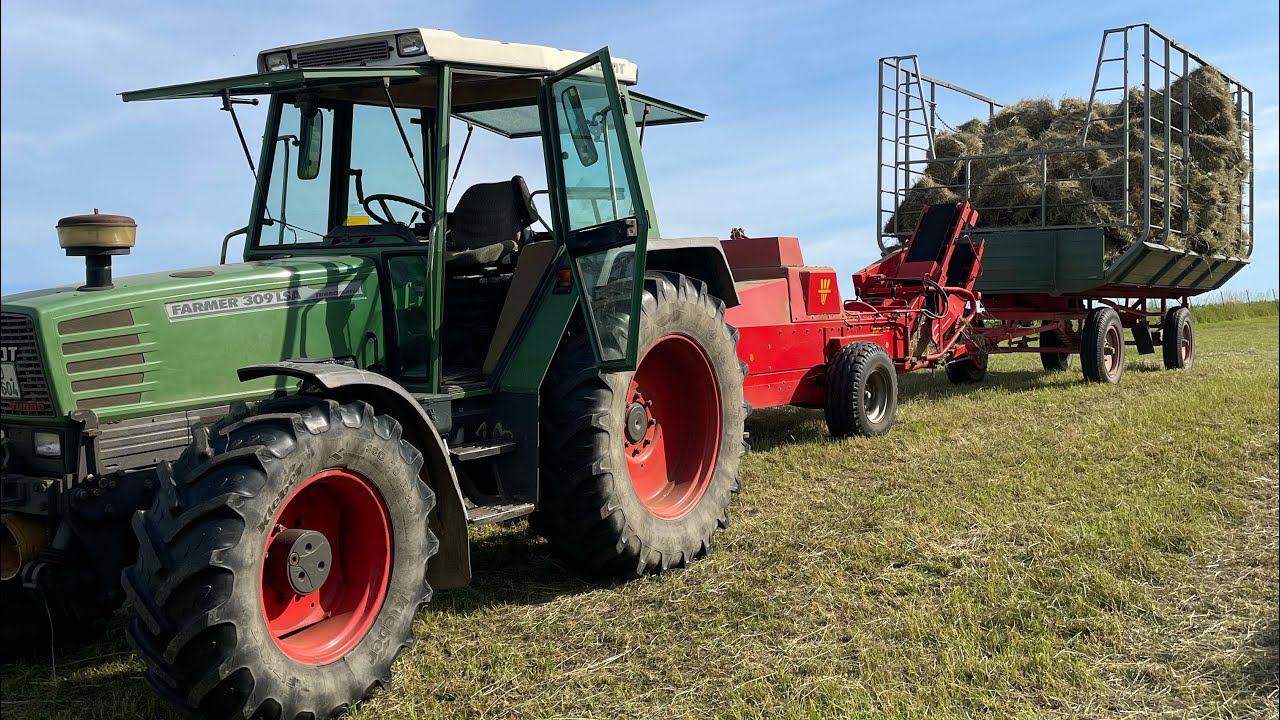 Vlog#14 Heu Pressen mit der Welger AP53 - Ersteinsatz der zwei neuen Gitterwägen💯🔥#Heu#welger#vlogs