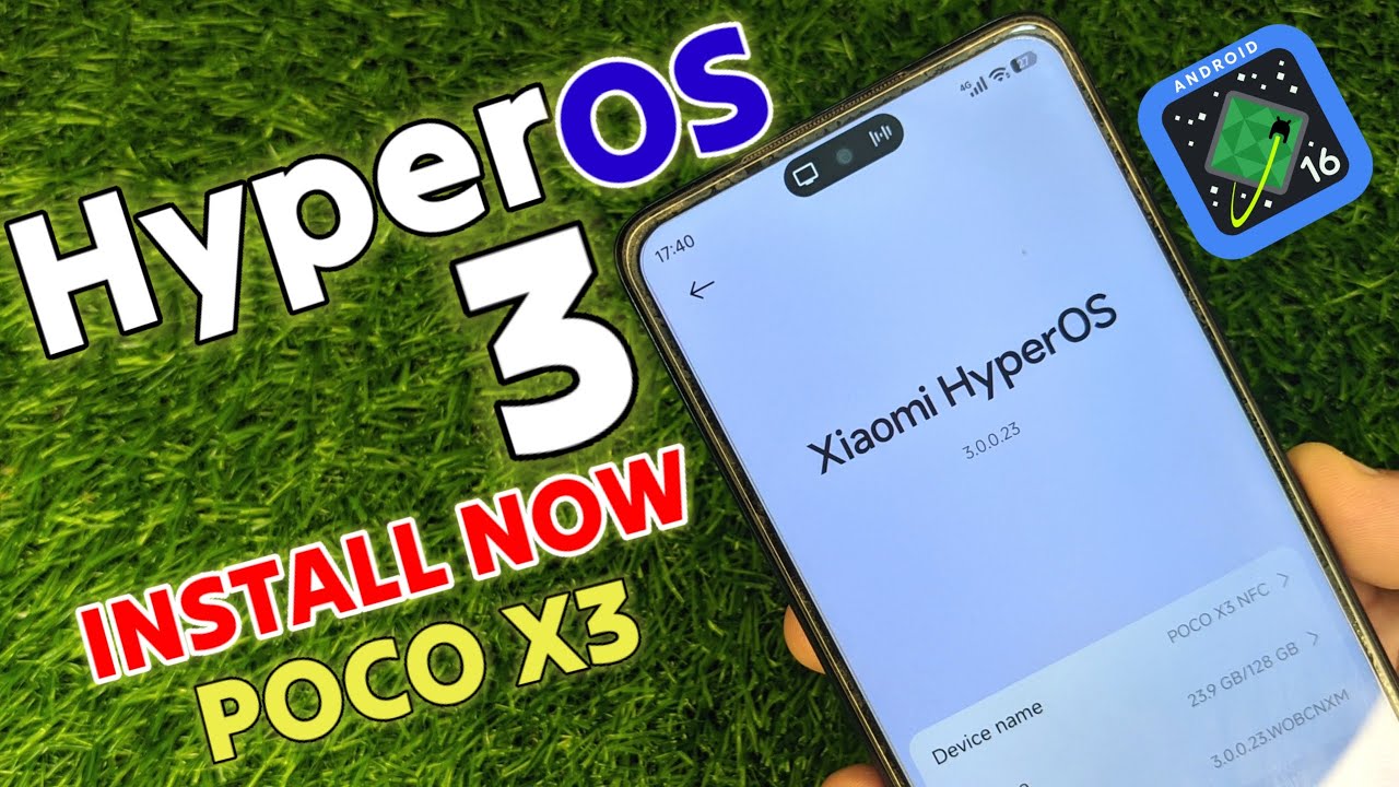 Установка HyperOS 3 на Poco X3 | Обзор Android 16, тесты, ошибки, аккумулятор и полное руководств...