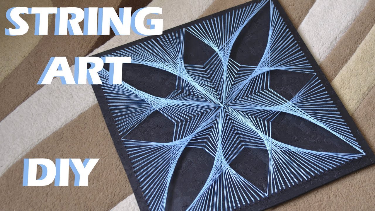 how to: STRING ART FLOWER | TUTORIAL | timelapse + RUS sub