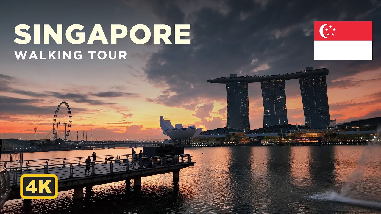 Singapore City Walk 4K | Complete Walking Tour