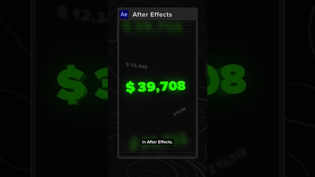 Create a Number Counter in After Effects 💯