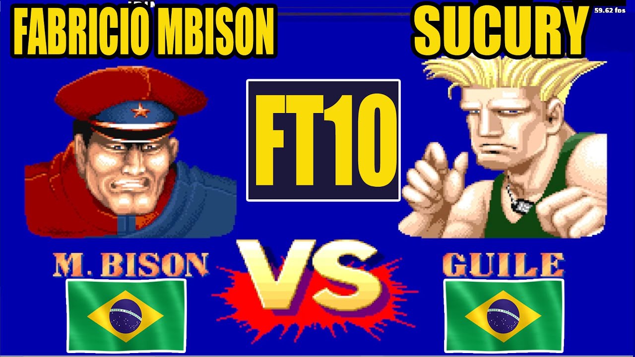 Fabricio MBison vs Sucury FT10 game play online no Fightcade #streetfighter2championedition