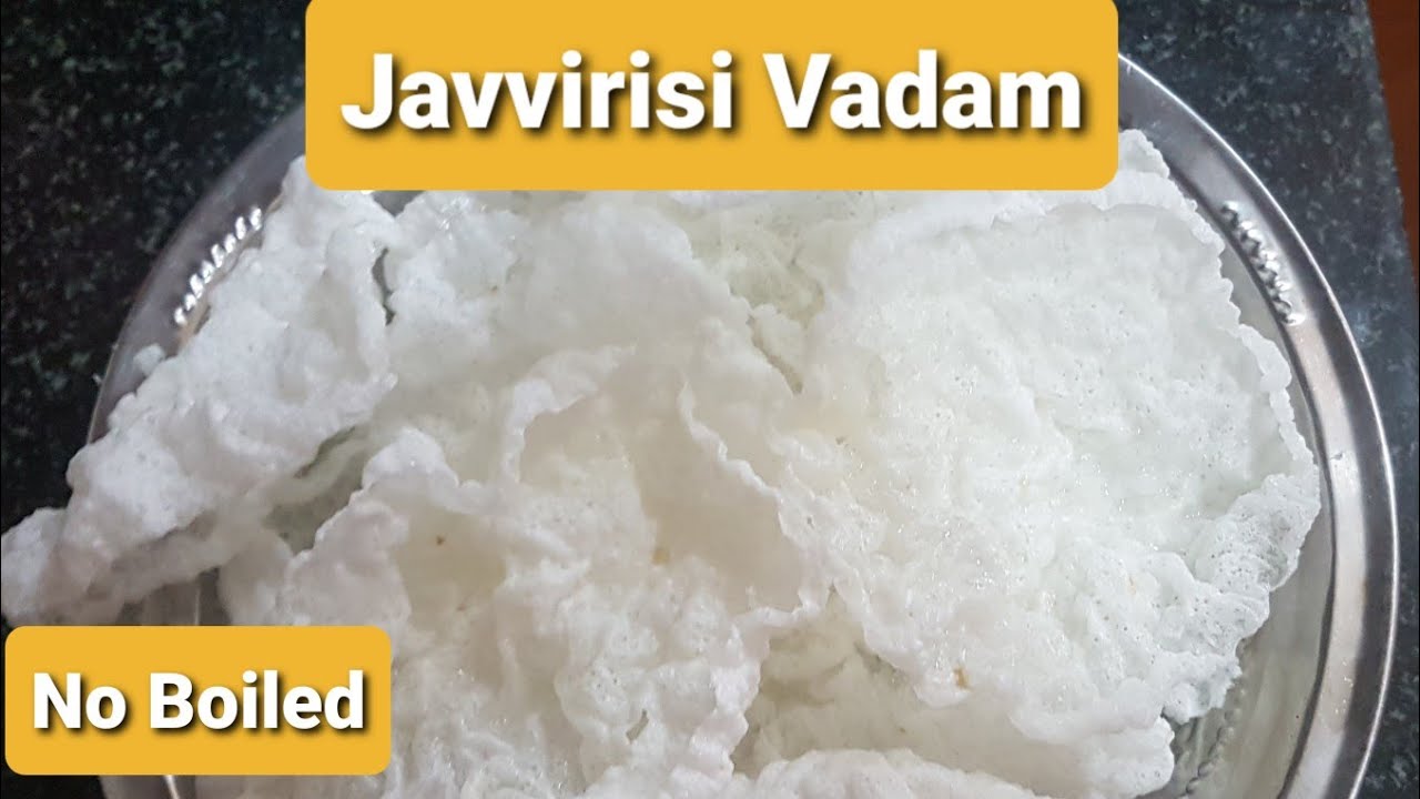 Javvarisi Vadam | No Boiled | No Cooked | Simple | Beginner Friendly ❤