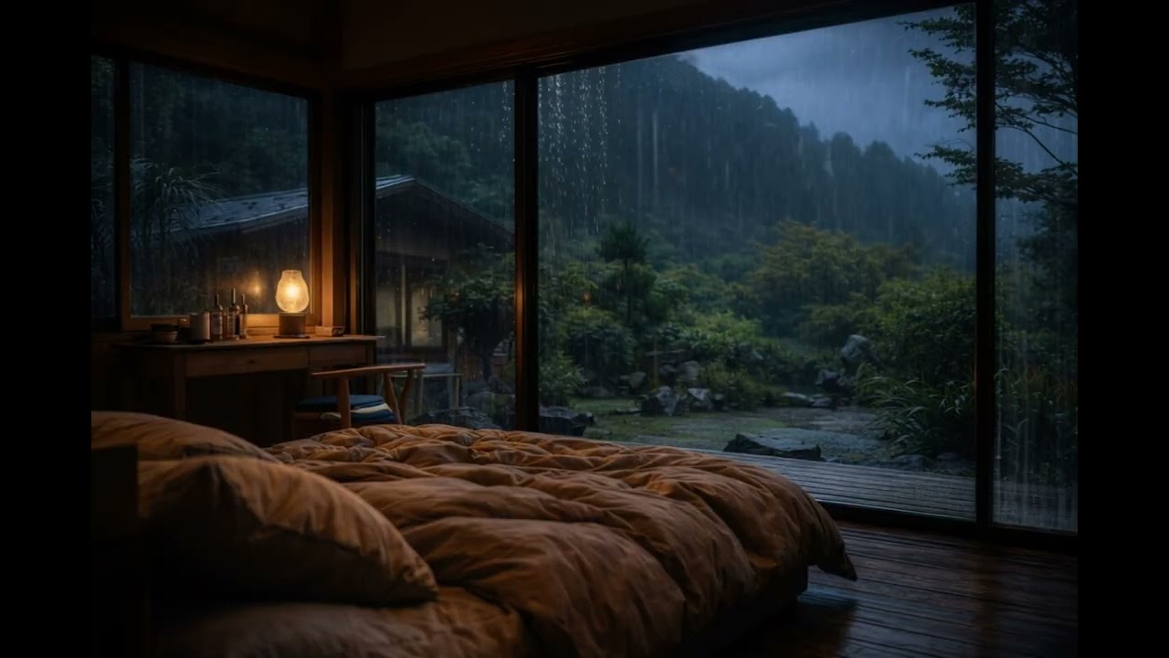 Rain Chill & Calm 🌧️ A Cozy Bedroom Sleep Ambience